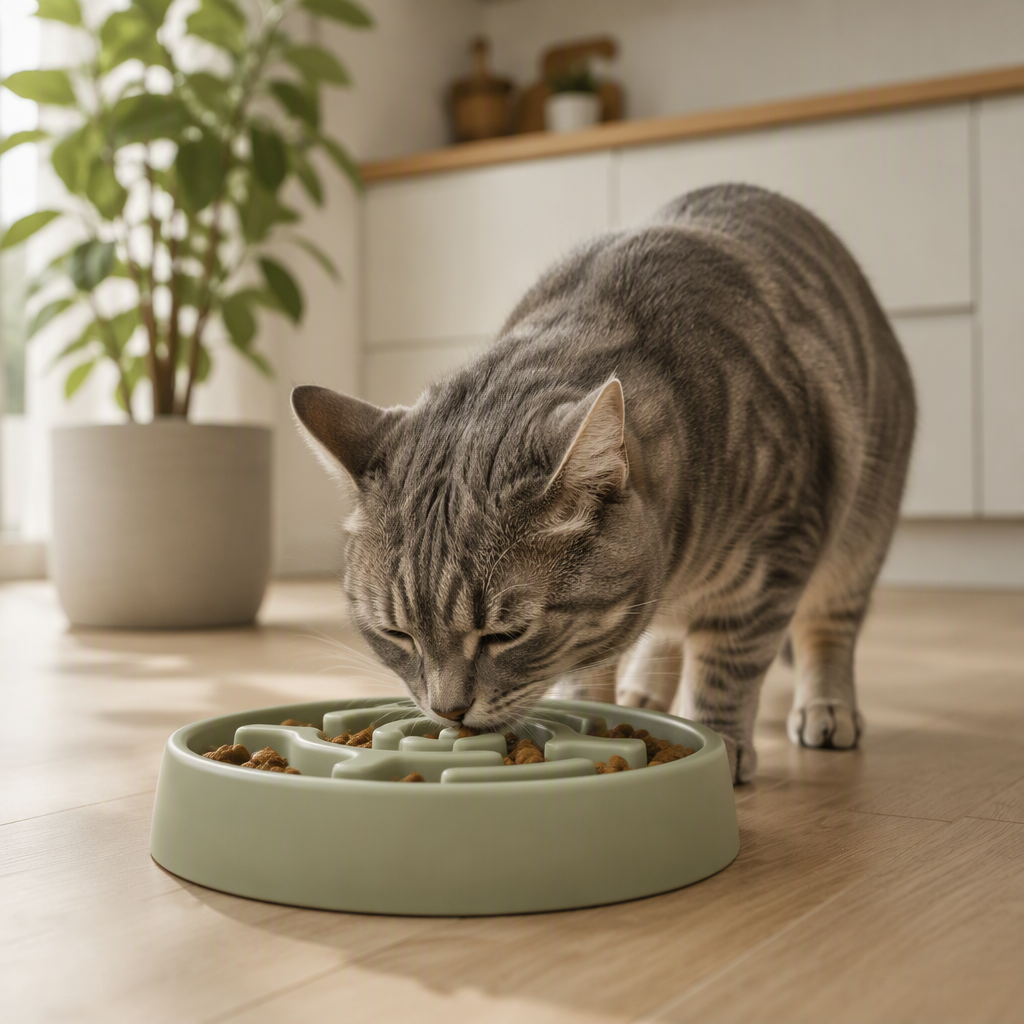Bol Anti-Glouton Intelligent pour Chien — Ralentit le Repas & Favorise la Digestion